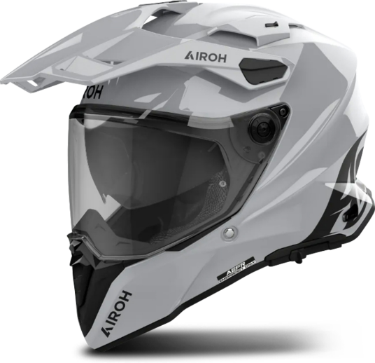 Airoh Adventurehjelm Commander 2 Color Sementgrå Blank Airoh Adventurehjelm Commander 2 Color Sementgrå Blank