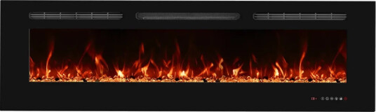 Scandiflames Electric Titanite 152 cm Vegg og innebyggingspeis Svart