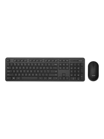 Asus Cw100 - Tastatur- Og Mussett - Trådløs - 2.4 Ghz - Qwerty - Amerikansk Engelsk - Svart