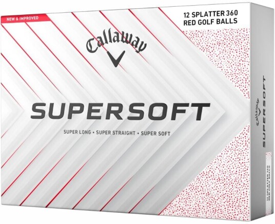 Callaway Supersoft Splatter 360 Golfball Rød Callaway Supersoft Splatter 360 Golfball Rød
