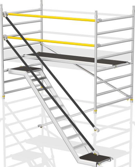 Wsteps Påbyggspakke 2,0 m Til Trappestillas ST-1400 Wsteps Påbyggspakke 2,0 m Til Trappestillas ST-1400