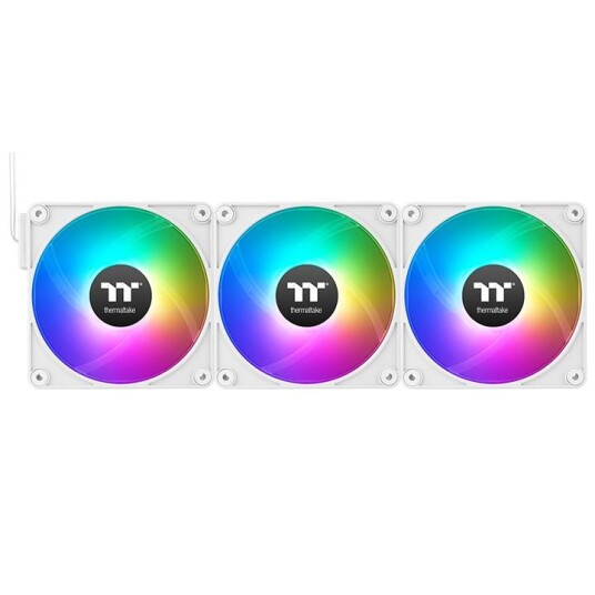 Thermaltake CT140 EX 140mm Vifte med ARGB Belysning - 3-pack Hvit