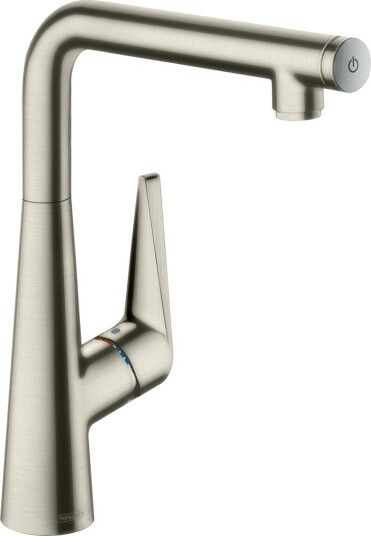 Hansgrohe Talis S 200 kjøkkenbatteri Med uttrekkbar tut og dusj, Steel