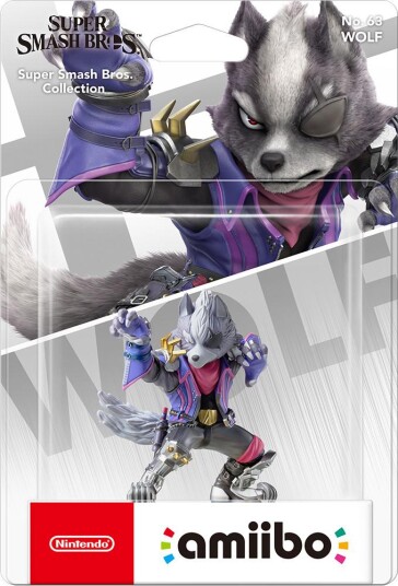 Nintendo Amiibo Wolf Smash Bros Figur med NFC Tilgjengelig for Wii U og Nintendo Switch