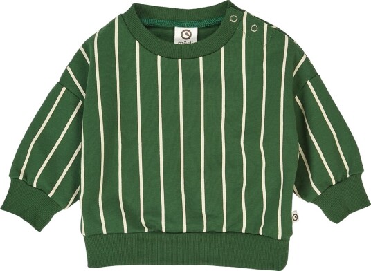 Müsli Collegegenser Nålestripet Green Gables/Oak Müsli 1½ år 86 Collegegenser Grønn