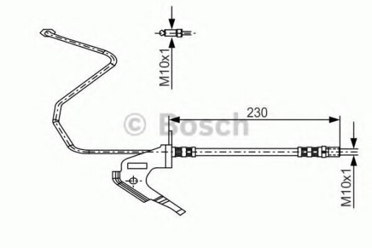 Bremseslange BOSCH 1 987 481 161 Bremseslange BOSCH 1 987 481 161