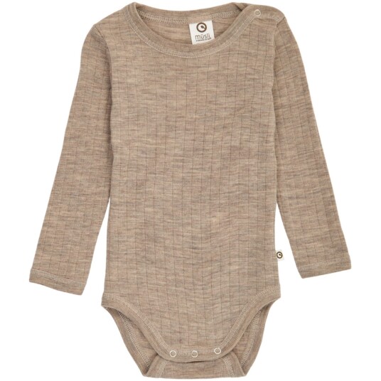 Müsli Balsam Melange Woolly Rib L/S Body 74 Müsli Balsam Melange Woolly Rib L/S Body 74