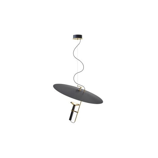Stilnovo Luna Taklampe Hvit/ Sort