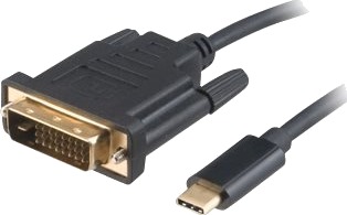 Akasa Type C Adapterkabel Til Dvi Svart Ak-Cbca10-18Bk