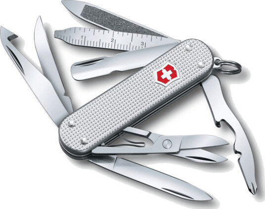 Victorinox Minichamp Alox Multiverktøy 58 mm med 15 funksjoner i Sølv