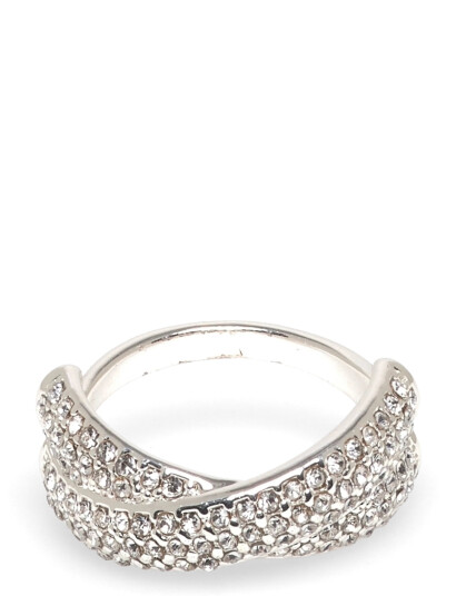 PILGRIM Edtli Crystal Ring Silver Plated Silver One Size