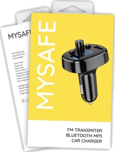 Fm Sender Mysafe Mysafe Transmitter Lader Fmcar Czarny