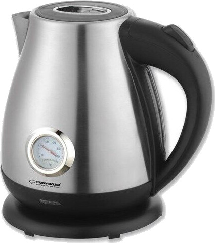 Esperanza Vannkoker ELECTRIC KETTLE WITH THERMOMETER THAMES 1.7 L INOX - Aluminium - 2200 W