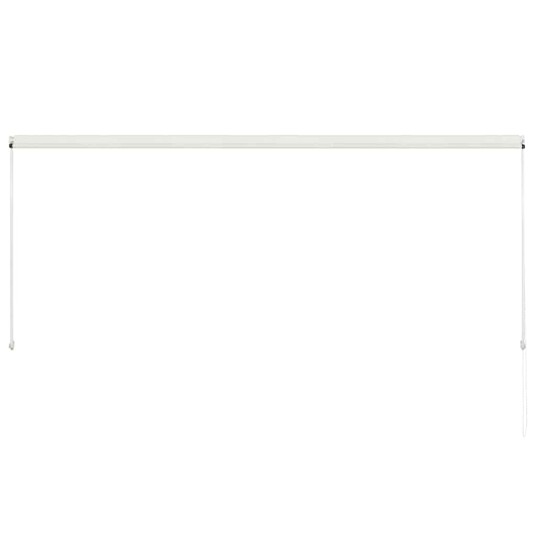 vidaXL Uttrekkbar markise 300x150 cm kremhvit