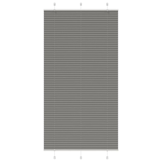 plisségardin antrasitt 105x200cm Stoff Bredde 104,4cm Polyester