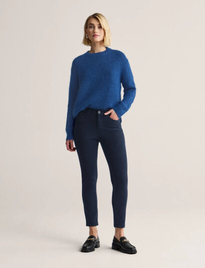 Newhouse Nora Minicord Trousers - Blue - 36 72 cm Newhouse Nora Minicord Trousers - Blue - 36 72 cm