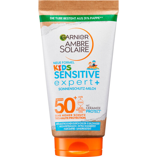 Solkrem for barn GARNIERE AMBRE Solaire Kids Sensitive SPF 50+ Expert 50 ml