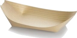 Båd Bakke 245X120x25mm Træ Natur,100 Stk/Pk