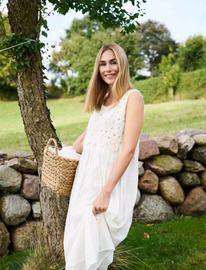 Missya Athena Beach Dress Cream S/M Missya Athena Beach Dress Cream S/M