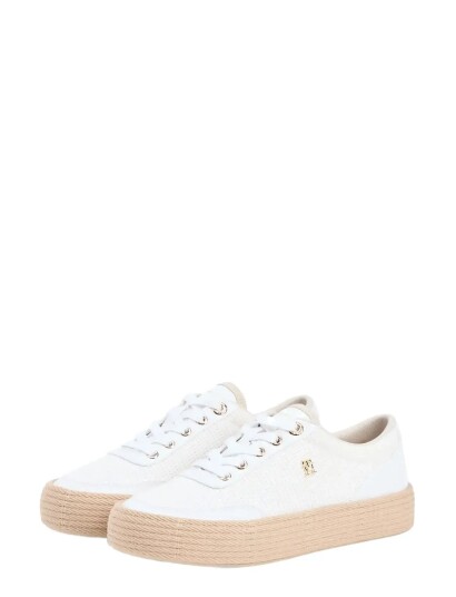 Tommy Hilfiger Th Foxing Platform Rope White 38 Tommy Hilfiger Th Foxing Platform Rope White 38