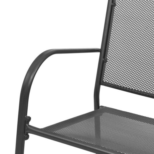 vidaXL Hagebenk 108 cm stål og netting antrasitt vidaXL Hagebenk 108 cm stål og netting antrasitt