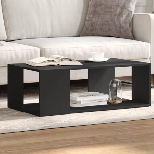 Salongbord svart 89,5x48x30 cm konstruert tre 848151