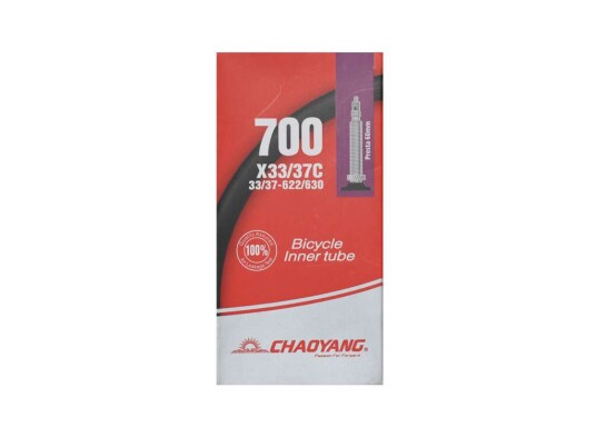 Chaoyang slange 700x33 37c racerventil 60mm