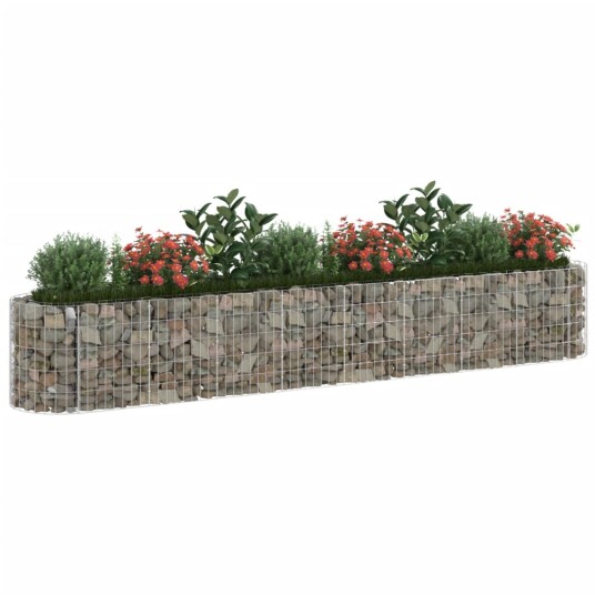 vidaXL Gabion høybed galvanisert jern 330x50x50 cm