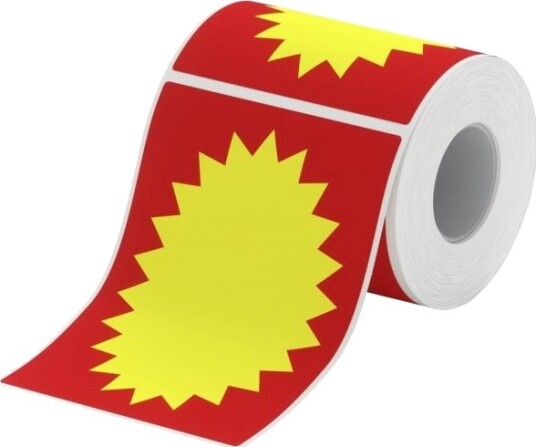 Niimbot Mærkatrulle 107 Mm X 0.15 M Rød Gul 50 Stk 1Ea041540033 Universelle Etiketter Niimbot Mærkatrulle 107 Mm X 0.15 M Rød Gul 50 Stk 1Ea041540033 Universelle Etiketter