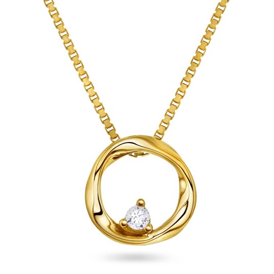 Pan Jewelry, Smykke i 925 forgylt sølv med zirkonia