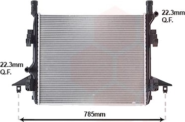 VAN WEZEL 58012736 Radiator motorkjøling VAN WEZEL 58012736 Radiator motorkjøling