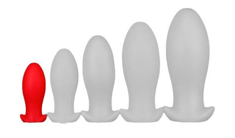 Eggplay Silicone Plug Saurus Egg Red Small Eggplay Silicone Plug Saurus Egg Red Small