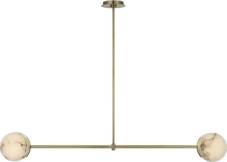 Collier Alabaster 108 Chandelier Polished Nickel 2700K