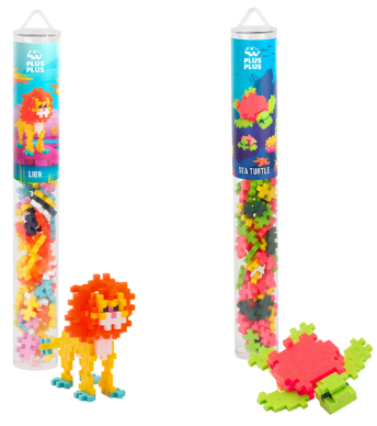 Plus PluSea Turtle & Lion / 2x 100 pcs Tube Bundle
