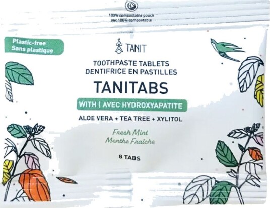 TANITABS Tannkrem Tabletter Fresh Mint med Hydroxyapatite  8 stk.