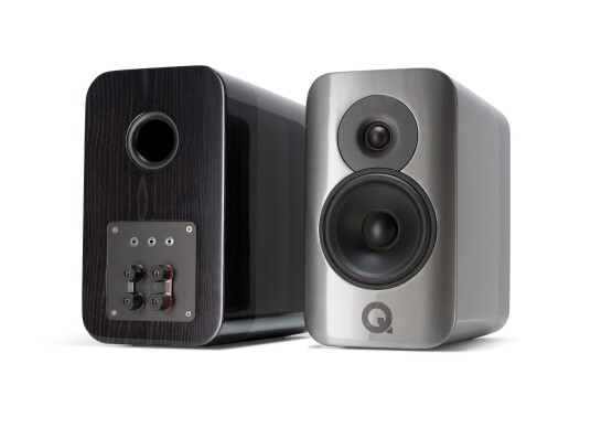 Q Acoustics Concept 300 - Høyttalere - Par Høyglans sølv og ibenholt