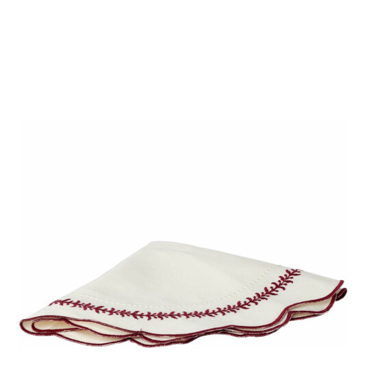 Holmen Elina dekkebrikke Ø38 cm hvit m/broderi Holmen Elina dekkebrikke Ø38 cm hvit m/broderi