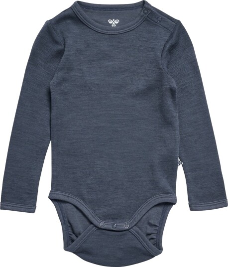 Hummel Body I/e   Ull   HmlMini Solid   Ombre Blue   Hummel   56   Langermet Body Blå Marineblå