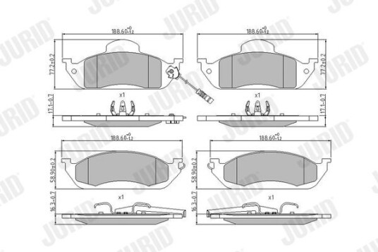 Bremseklosser JURID 573034J Bremseklosser JURID 573034J
