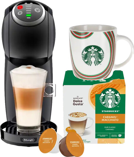 Delonghi | Dolce Gusto Genio S Plus svart 1 pakke kapsler + kaffekrus