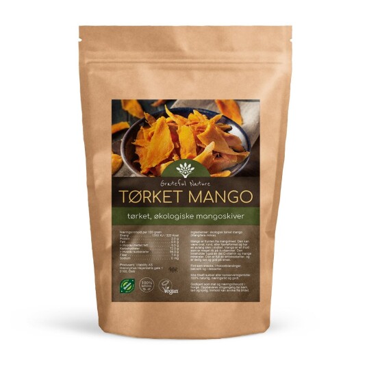Grateful Nature Tørket Mango i skiver Økologisk 250 g Grateful Nature Tørket Mango i skiver Økologisk 250 g