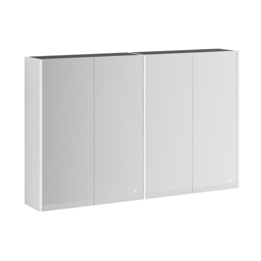 Vikingbad Fay Dobbel Speilskap Hvit Matt / 120cm
