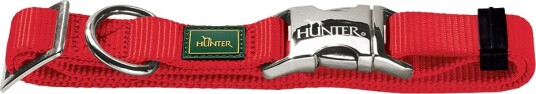 Hunter Halsbånd Vario Basic Alu-Strong Rød Str Xl 45 65 cm