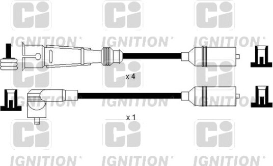 Tennplugg kabelsett QUINTON HAZELL XC1159