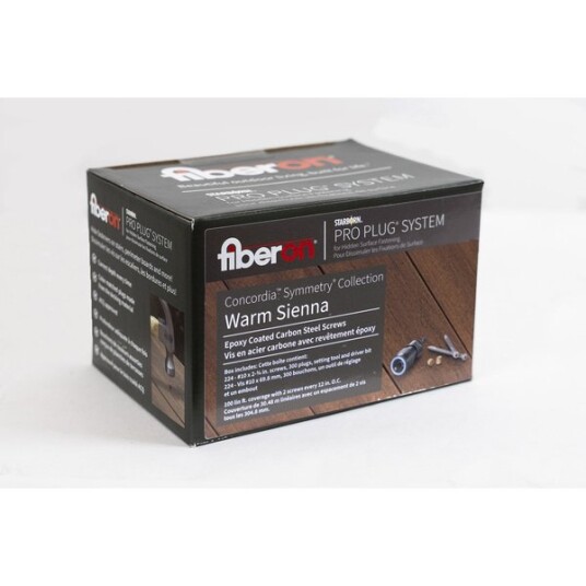 Fiberon Skruer starborn warm sienna 224stk skruer/300stk plugger