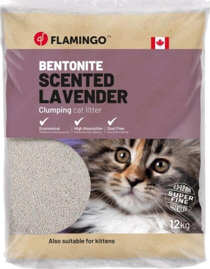 Flamingo Kattesand Lavendel 12Kg
