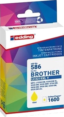 Edding EDD 586 gul blekkpatron 18 ml