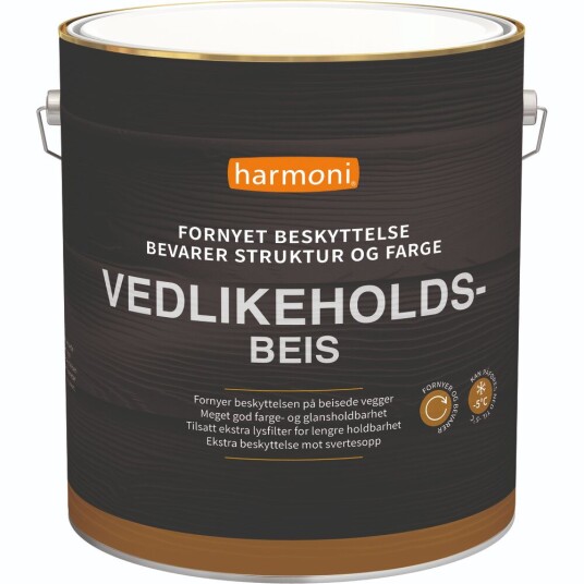 Harmoni Vedlikeholdsbeis Gul Base 9l Harmoni Vedlikeholdsbeis Gul Base 9l