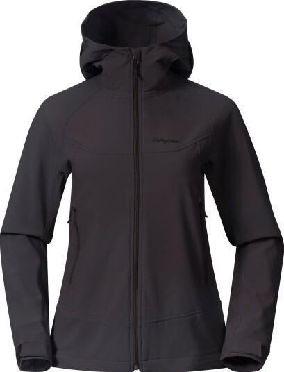 Bergans Women's Vaagaa Softshell Jacket Hood Black XS Bergans Women's Vaagaa Softshell Jacket Hood Black XS