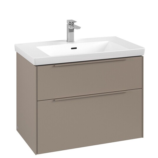 Villeroy & Boch  Subway 3.0 Servantskap m/2 skuffer 772x576x478 mm Taupe Matt